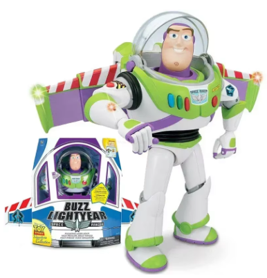 Figura de Acción Buzz Lightyear - Juguete de Toy Story Disney Pixar | Regalo Perfecto para Niños y Coleccionistas